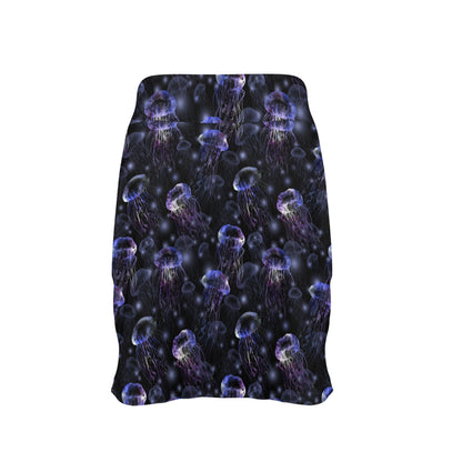 Jellyfish Themed 17" Golf & Pickleball Skort with Pockets