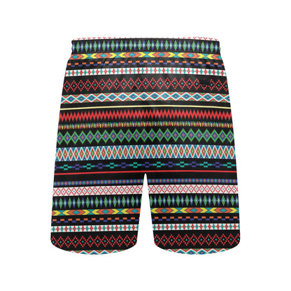 Southwest Pattern Print Design LKS302 Men's Swim Trunks Beach Shorts
