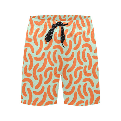 Sausage Print Design LKS304 Men's Swim Trunks Beach Shorts