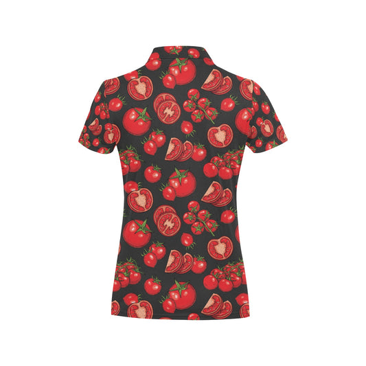 Tomato Print Design LKS303 Women's Polo Shirt