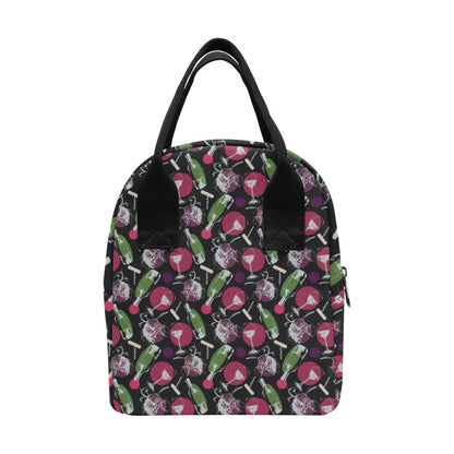 Wine Print Design LKS307 Insulated Lunch Bag