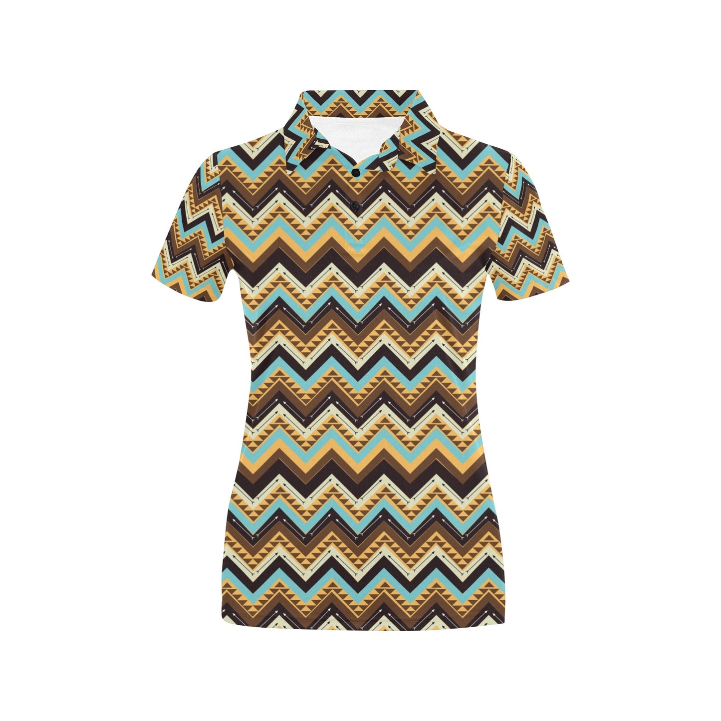 Southwest Pattern Print Design LKS301 Women's Polo Shirt