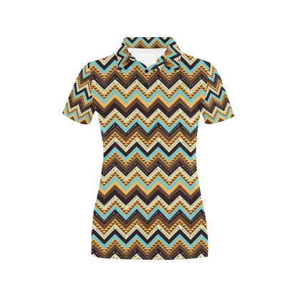 Southwest Pattern Print Design LKS301 Women's Polo Shirt
