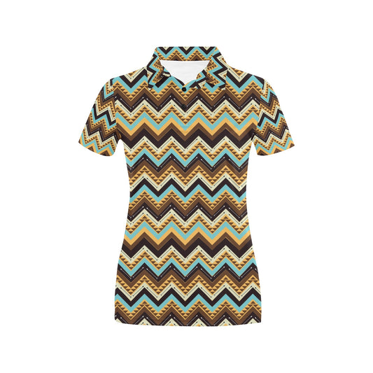 Southwest Pattern Print Design LKS301 Women's Polo Shirt