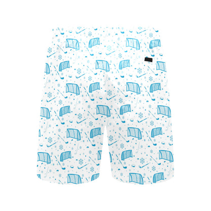 Hockey Print Design LKS303 Men's Swim Trunks Beach Shorts