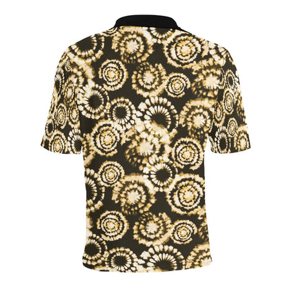 Tie Dye Print Design LKS307 Men Polo Shirt