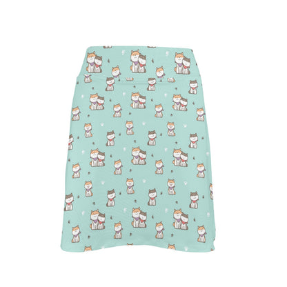 Shiba Inu Print Design LKS302 17" Golf & Pickleball Skort with Pockets