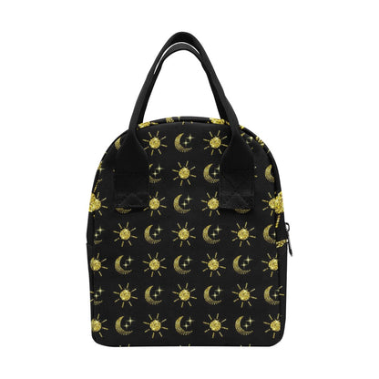 Sun Moon Print Design LKS304 Insulated Lunch Bag