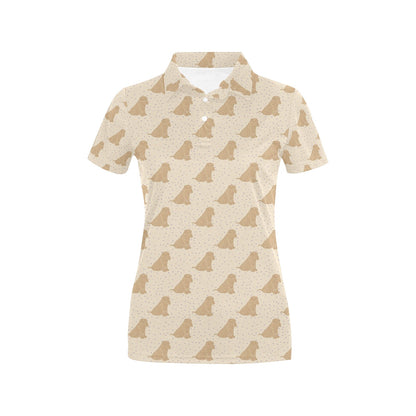 Chinese Shar Pei Pattern Print Design 01 Women's Polo Shirt