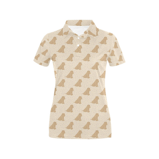 Chinese Shar Pei Pattern Print Design 01 Women's Polo Shirt