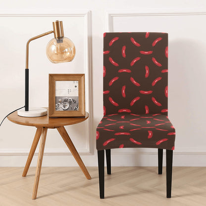 Sausage Print Design LKS302 Dining Chair Slipcover