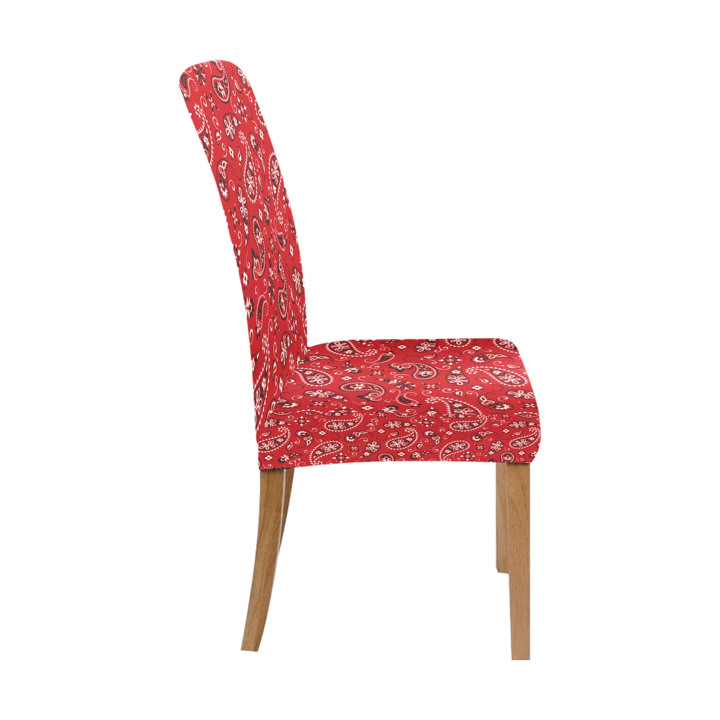 Bandana Paisley Red Print Design LKS3011 Dining Chair Slipcover
