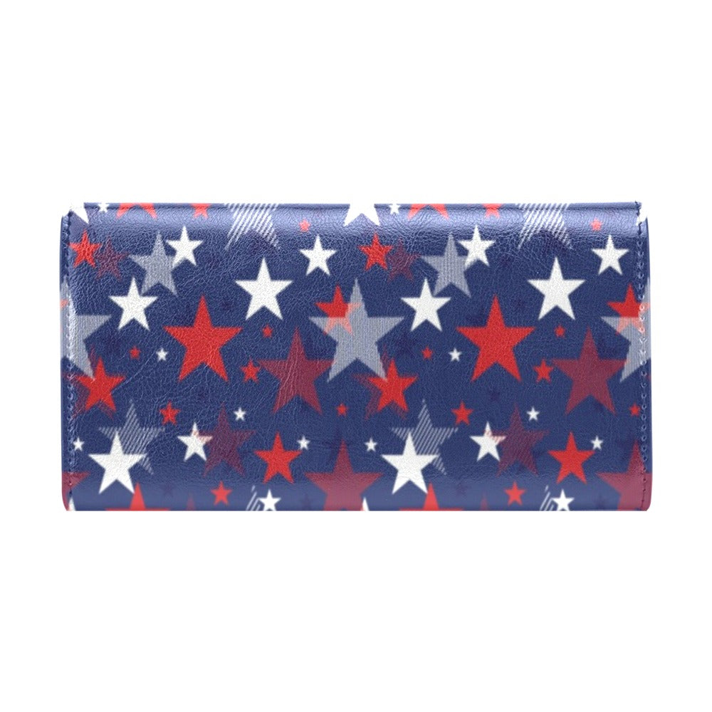 Star Print Design LKS304 Women's Trifold Wallet