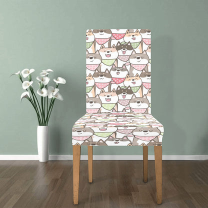Shiba Inu Print Design LKS305 Dining Chair Slipcover