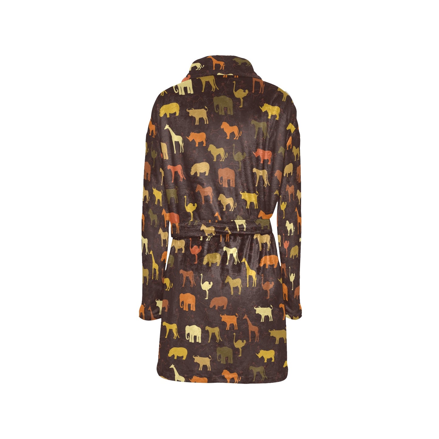 Safari Animal Print Design LKS301 Women's Fleece Robe