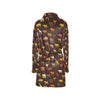 Safari Animal Print Design LKS301 Women's Fleece Robe