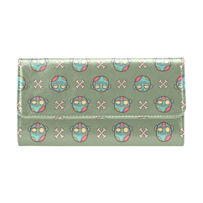 Zombie Print Design LKS301 Women's Trifold Wallet
