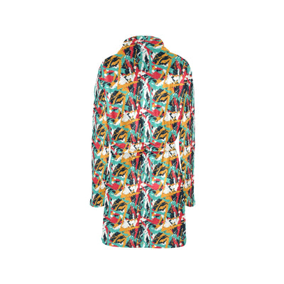 Splatter Print Design LKS304 Women's Fleece Robe