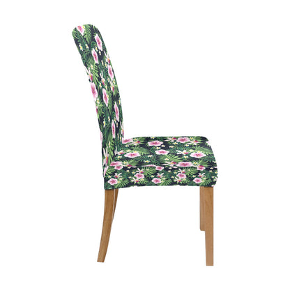 Hibiscus Tropical Print Design LKS309 Dining Chair Slipcover