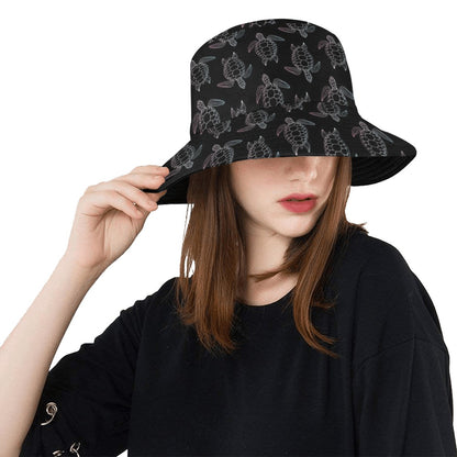 Sea Turtle Print Design LKS3012 Unisex Bucket Hat
