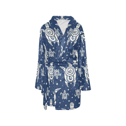 Sea Turtle Tribal Women's Fleece Robe
