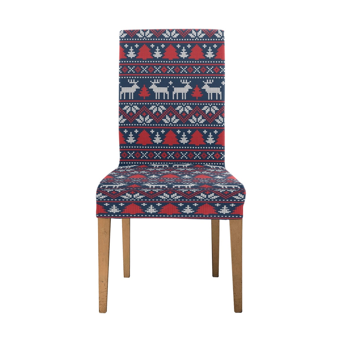 Reindeer Print Design LKS405 Dining Chair Slipcover