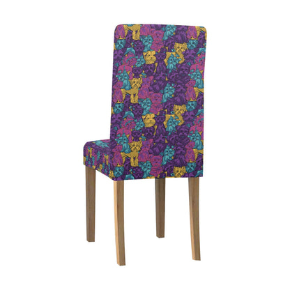 Yorkshire Terriers Print Design LKS3010 Dining Chair Slipcover