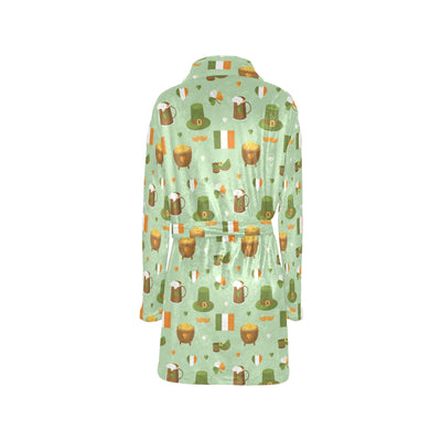 St Patricks Day Print Design LKS302 Women's Fleece Robe