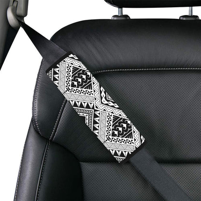Samoan Tattoo Style Print Design LKS307 Car Seat Belt Cover