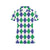 Argyle Green Blue Pattern Print Design 03 Women's Polo Shirt