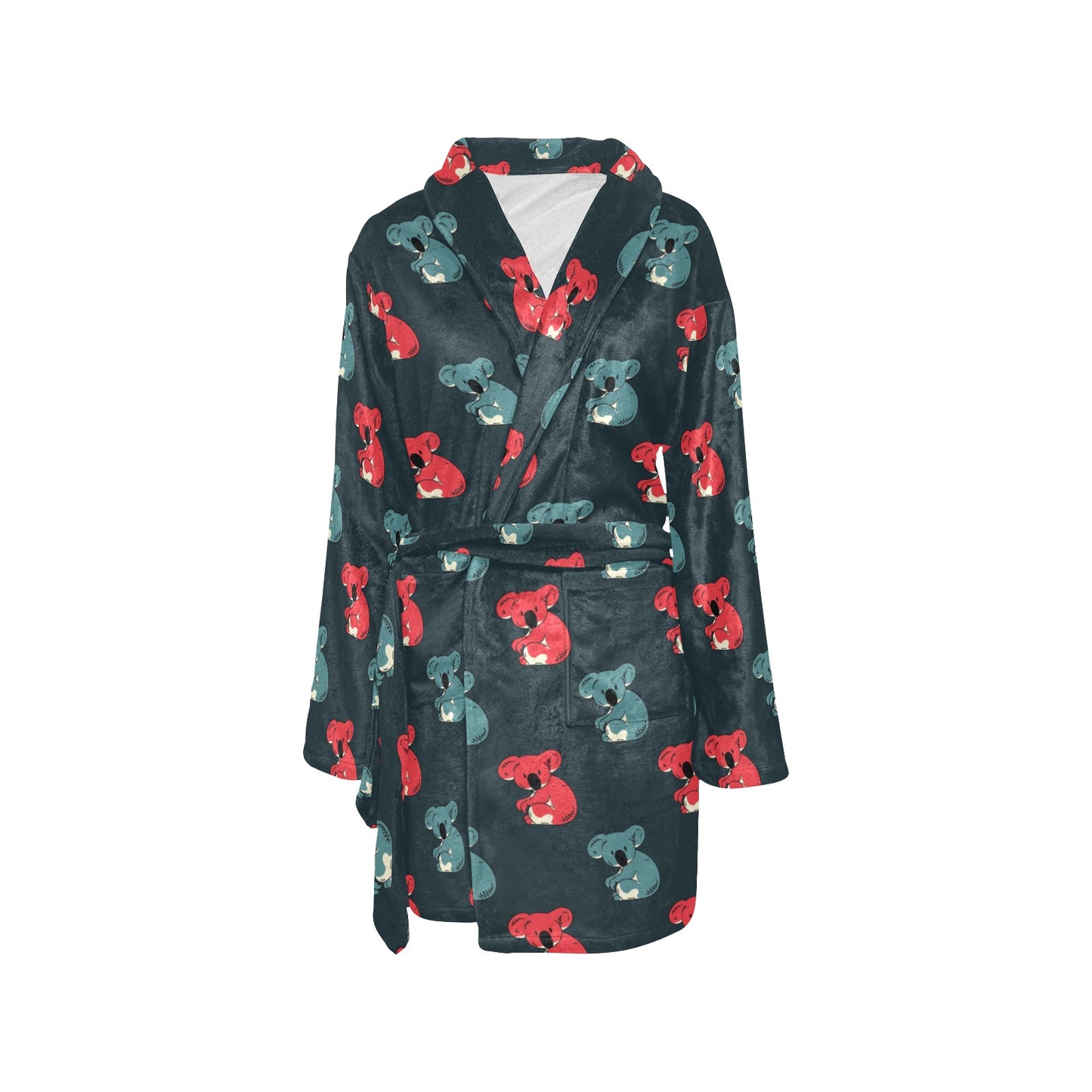 Koala Pattern Print Design 02 Women's Fleece Robe
