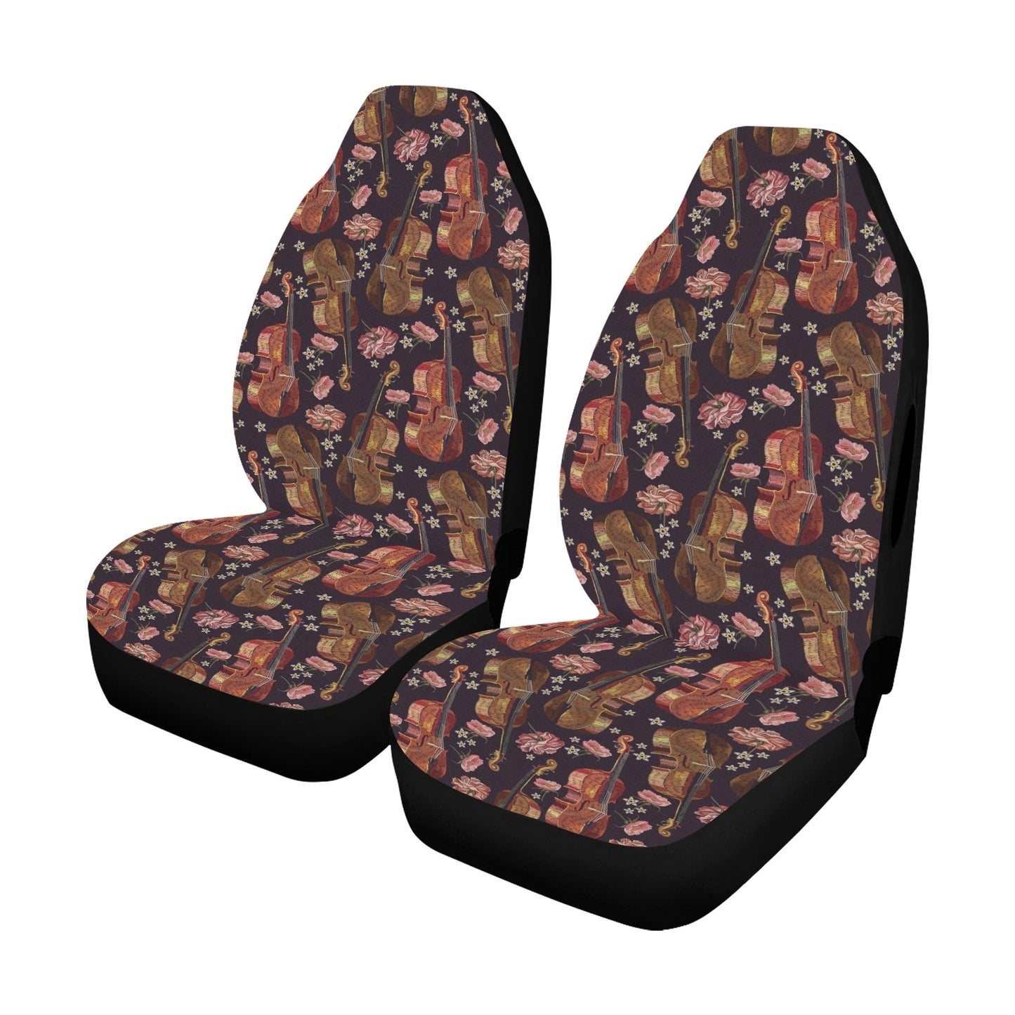 Violin Print Design LKS402 Car Seat Covers
