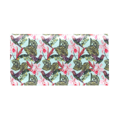 Hummingbird Cute Themed Print Women's Trifold Wallet