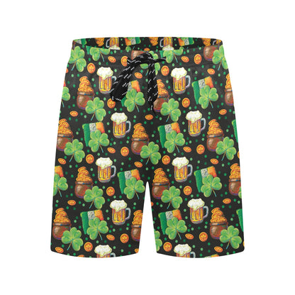 St Patricks Day Print Design LKS303 Men's Swim Trunks Beach Shorts