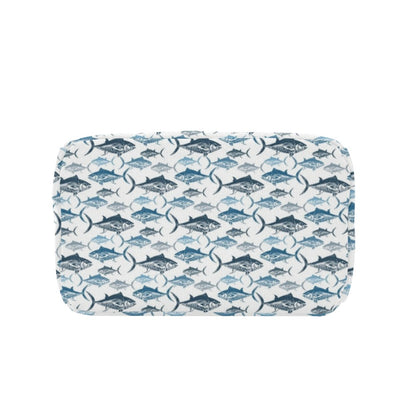 Tuna Fish Print Design LKS303 Insulated Lunch Bag