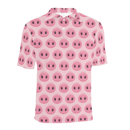 Pig Print Design LKS401 Men Polo Shirt