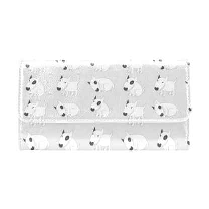 Bull Terrier hand draw Print Pattern Women's Trifold Wallet