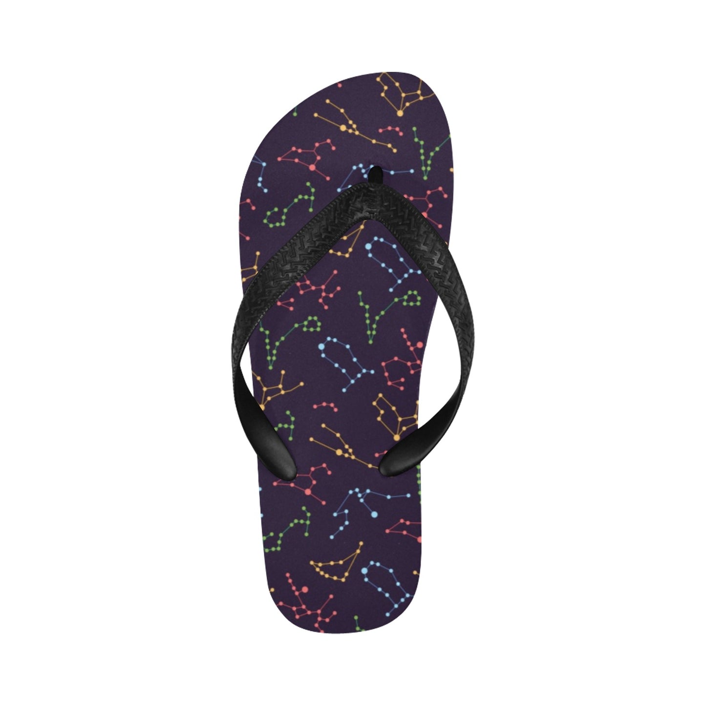 Zodiac Print Design LKS301 Flip Flops
