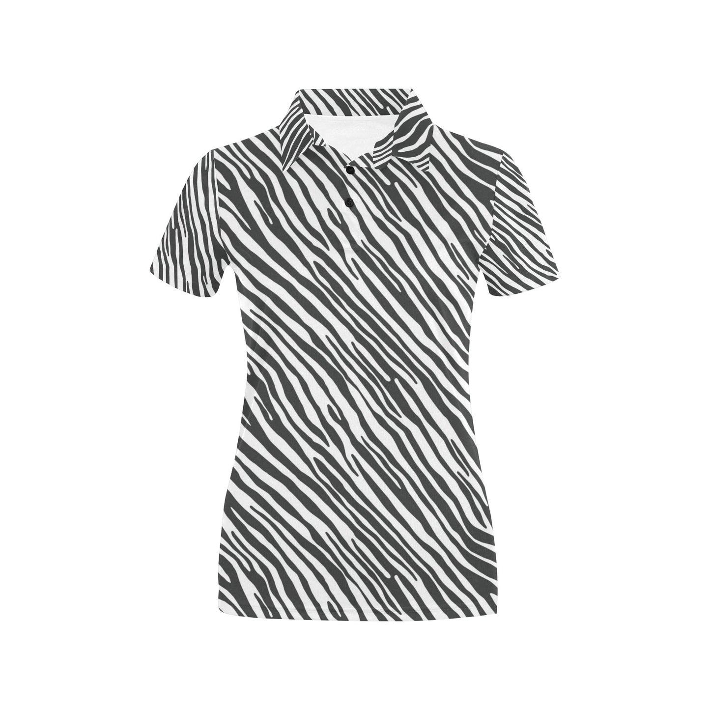 Zebra Classic Print Design LKS302 Women's Polo Shirt
