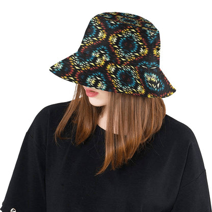 Tribal Pattern Print Design LKS309 Unisex Bucket Hat