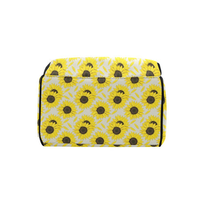 Sunflower Print Design LKS309 Diaper Bag Backpack