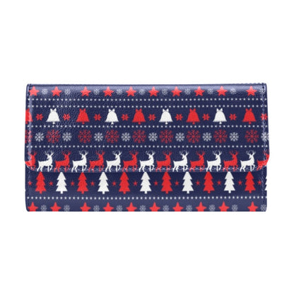 Reindeer Print Design LKS404 Women's Trifold Wallet