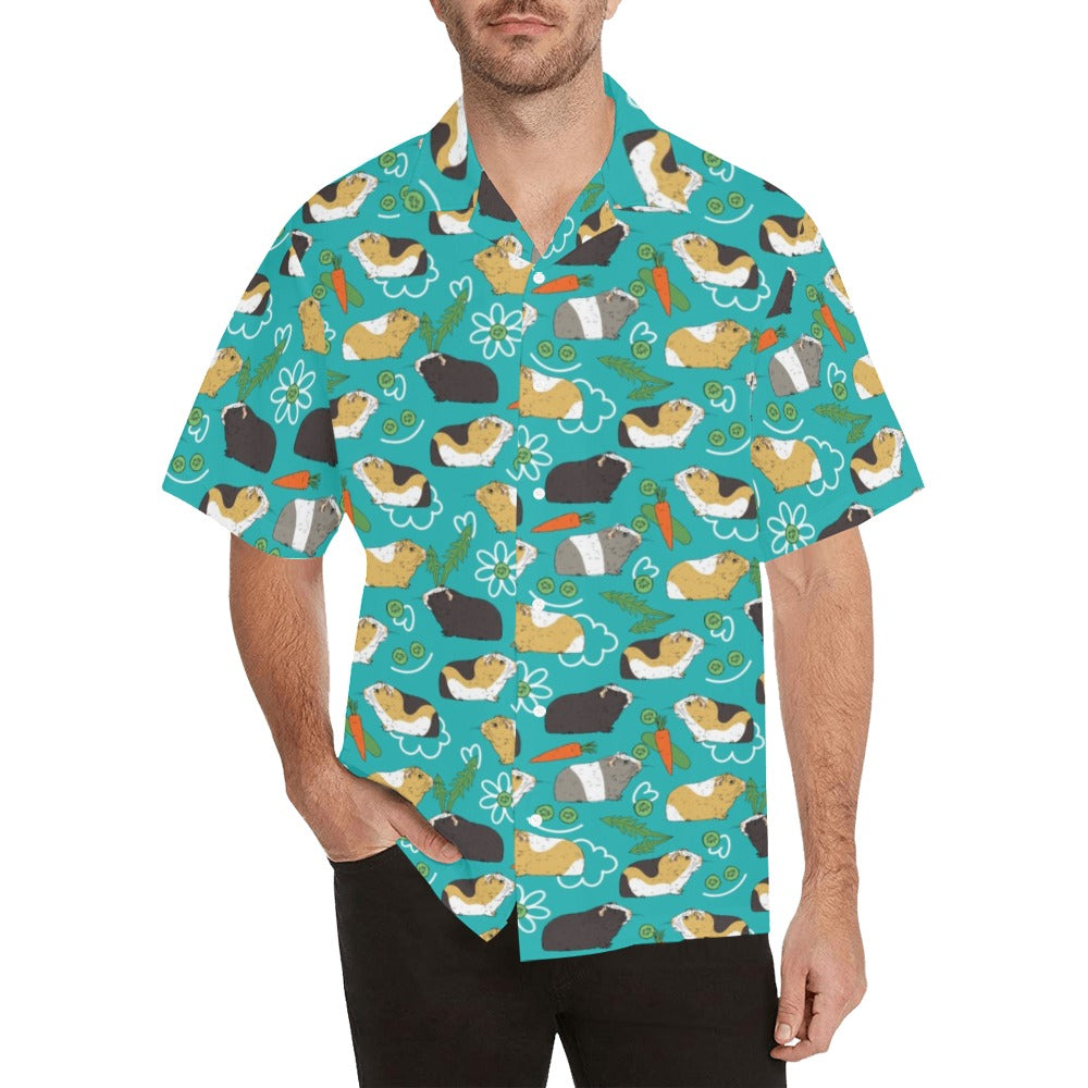 Guinea Pig Print Design LKS402 Men's Men's Hawaiian Shirt