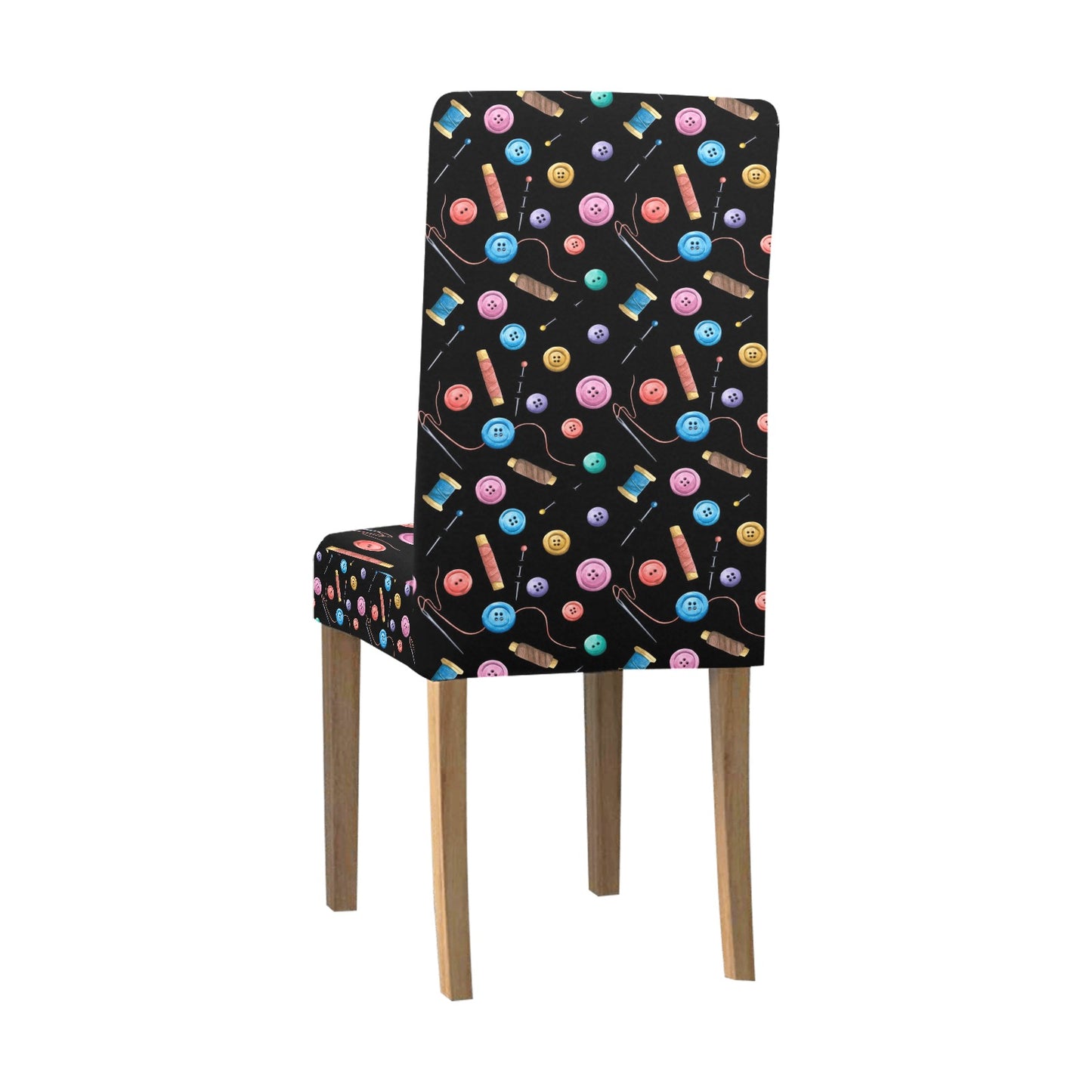 Sewing Print Design LKS309 Dining Chair Slipcover