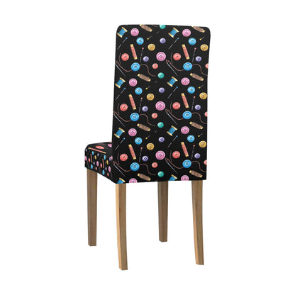 Sewing Print Design LKS309 Dining Chair Slipcover