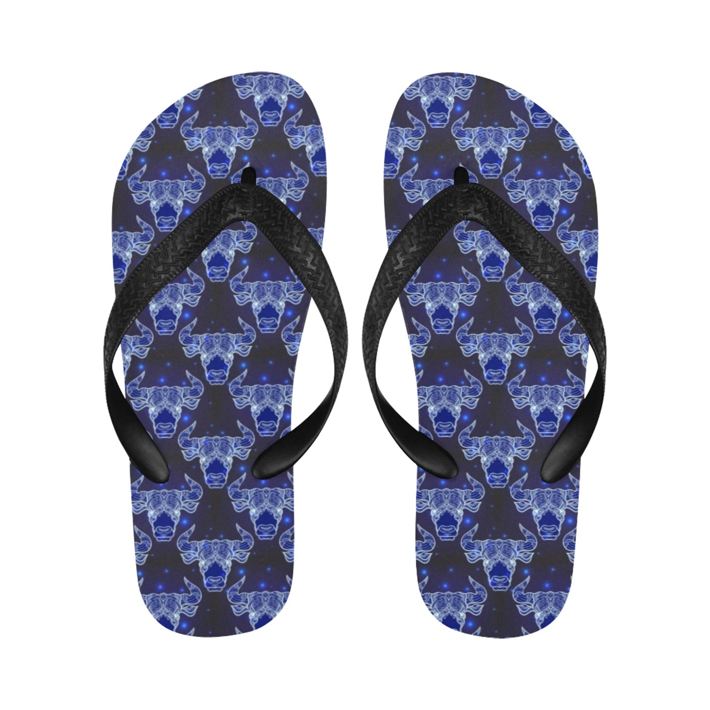 Taurus Print Design LKS302 Flip Flops