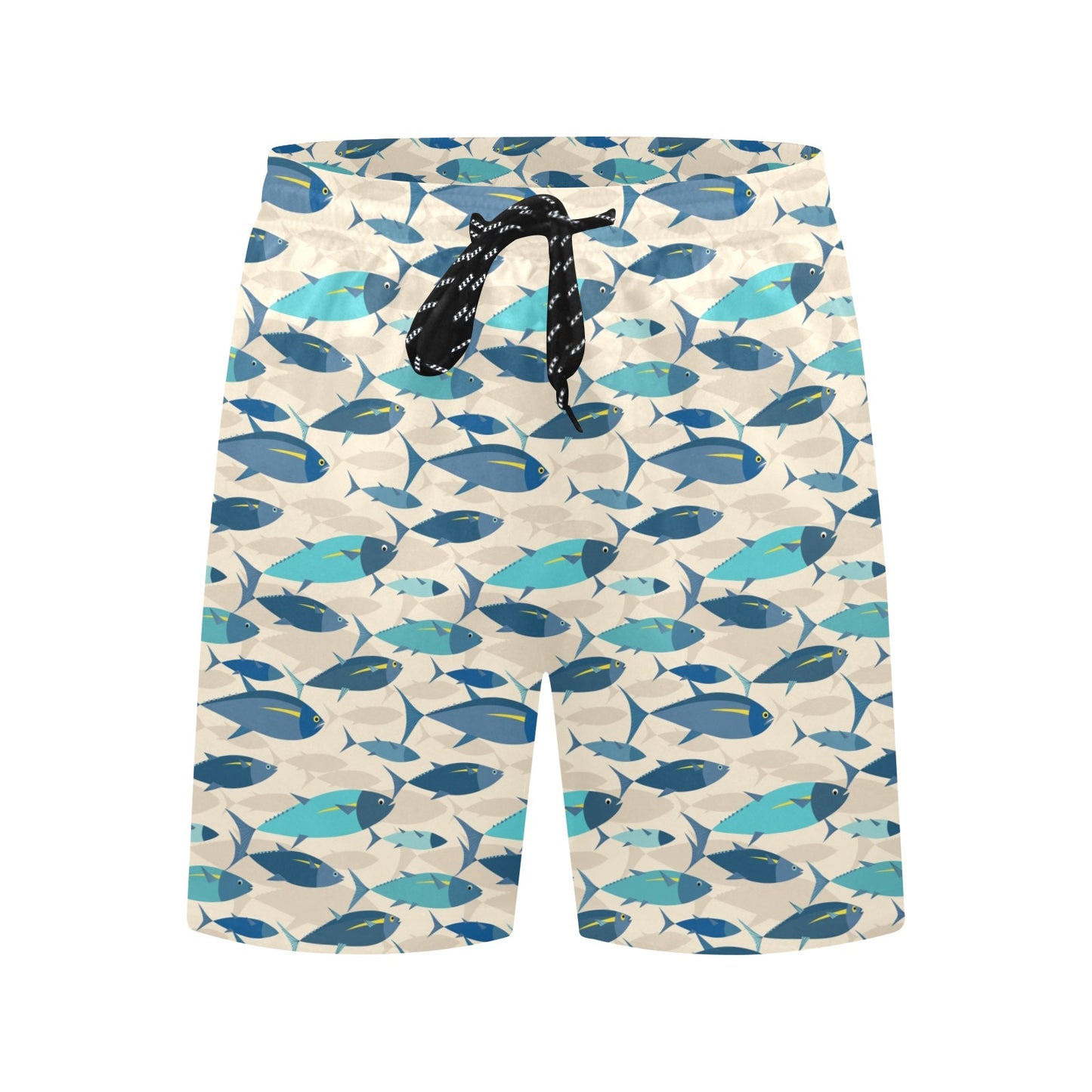 Tuna Fish Print Design LKS302 Men's Swim Trunks Beach Shorts