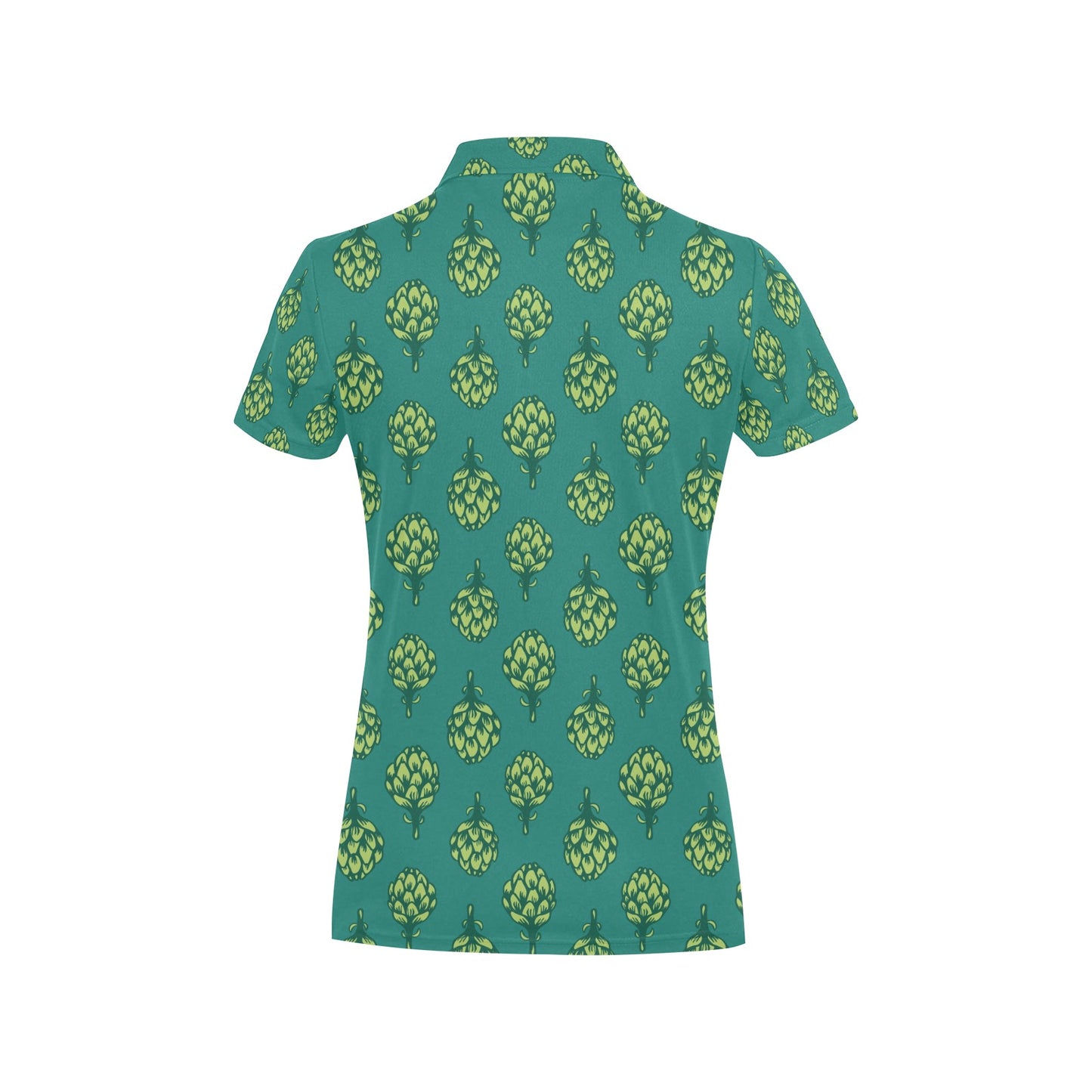 Artichoke Pattern Print Design 04 Women's Polo Shirt