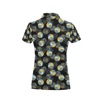 Volleyball Print Design LKS302 Women's Polo Shirt
