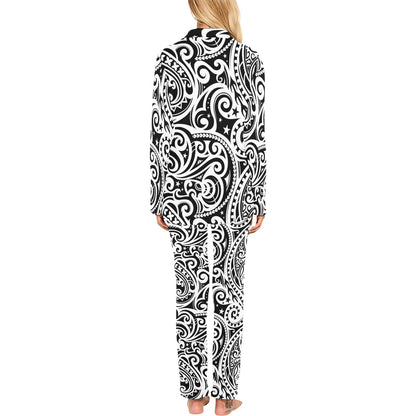 Polynesian Traditional Tribal Women's Long Pajama Set